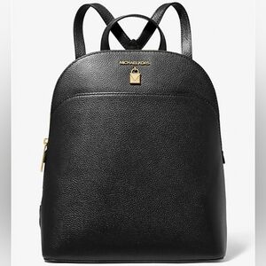 Michael Kors Black Leather Backpack